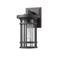 Z-Lite Jordan 1 Light Outdoor Wall Sconce, Black And Clear Seedy 570S-BK - alternate 2